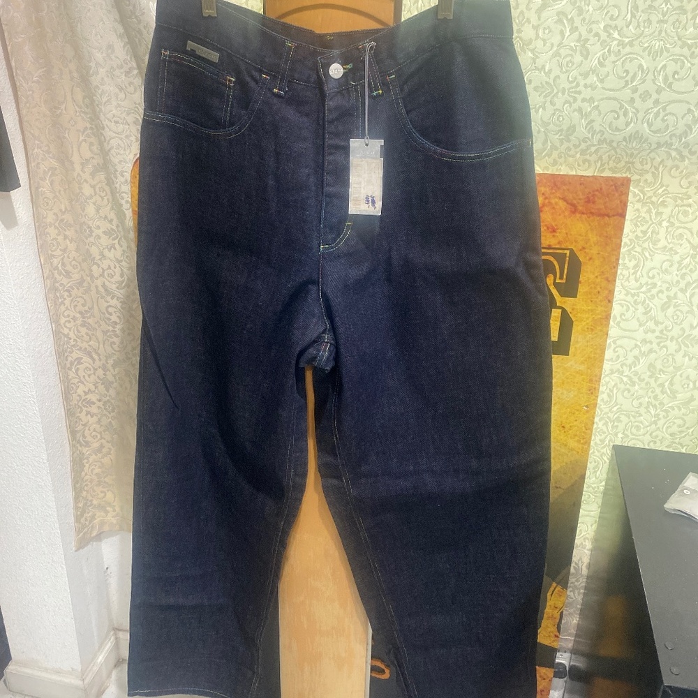 Iceberg Double Rainbow 90s Vintage Jeans Sz 34
